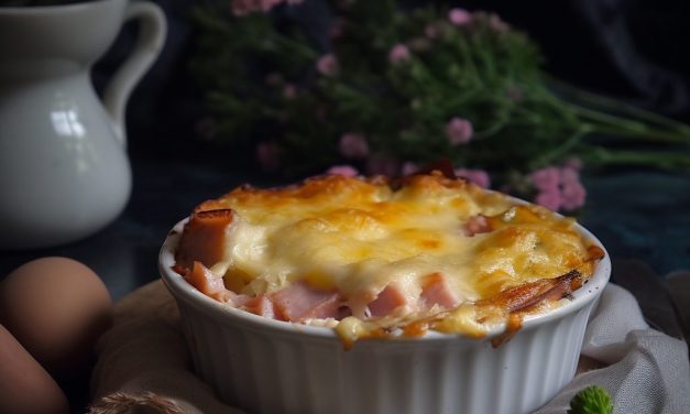 Gratin de chou-fleur au jambon et à la béchamel légère (Régime hypocalorique)